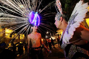 Headdress Ball 2013 photo - Duval Street, Key West